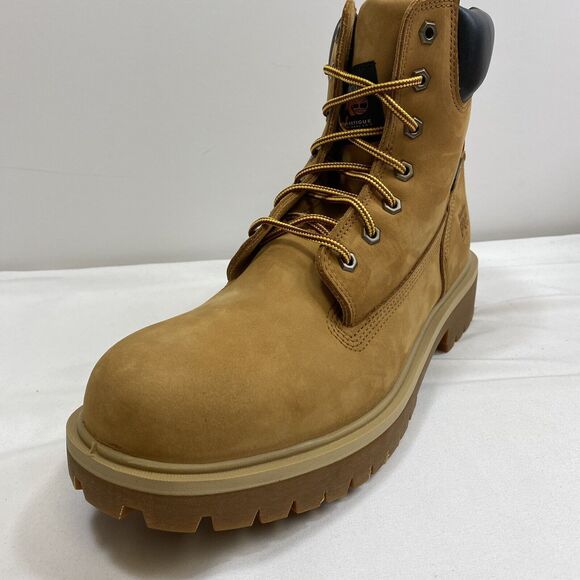 Timberland PRO Boots Men 12 Tan 6" Soft Toe Waterproof Workwear Insulated Shoes - Picture 7 of 15